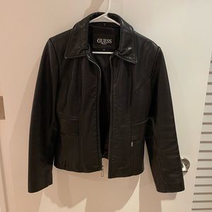 Guess Leather Black Jacket
